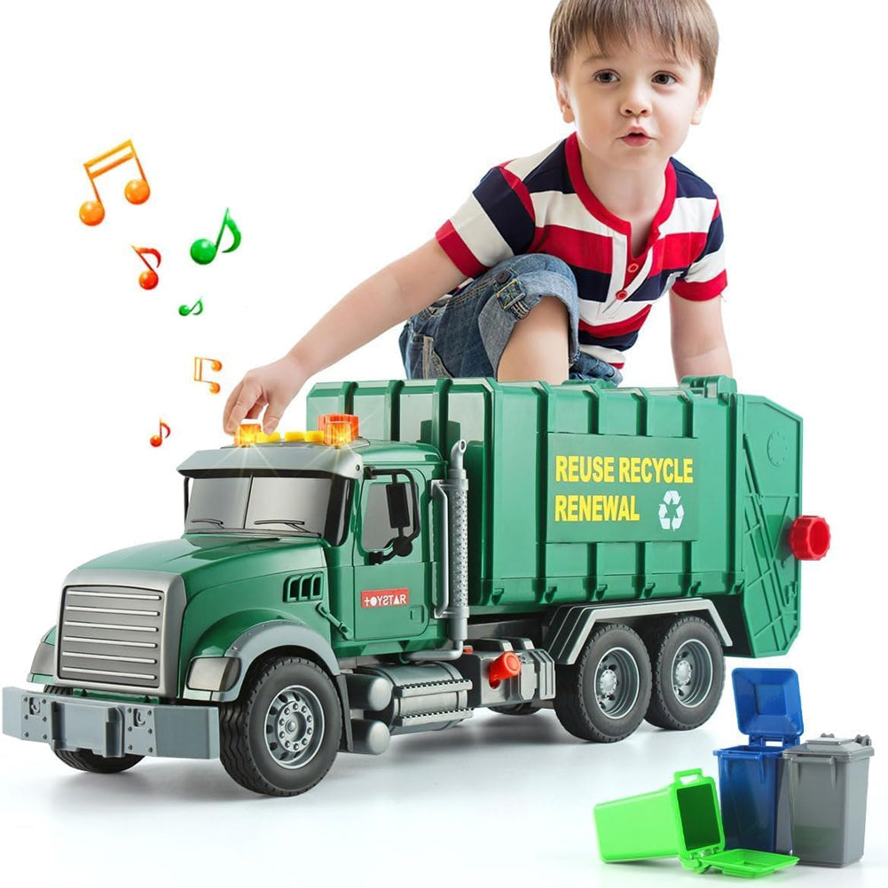 Camion della Spazzatura Giocattolo per Bambini con Luci e Suoni Idea Regalo