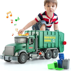 Camion della Spazzatura Giocattolo per Bambini con Luci e Suoni Idea Regalo