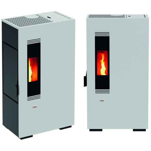Stufa a Pellet Queen Slim 5 Compatta 4,14 kW/h Colore: Bianco