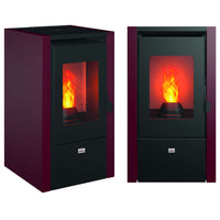 Stufa a Pellet Queen Little 6 6,2 kW/h Colore: Bordeaux