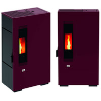 Stufa a Pellet Queen Slim 5 Compatta 4,14 kW/h Colore: Bordeaux
