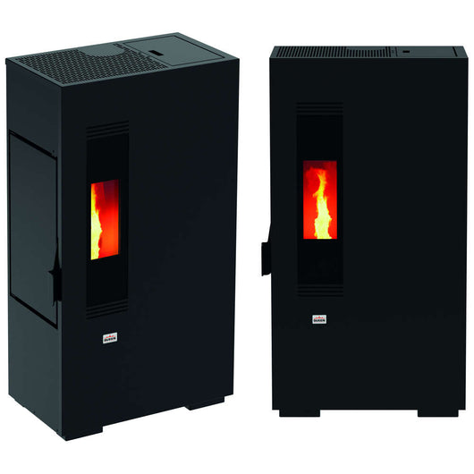 Stufa a Pellet Queen Slim 5 Compatta 4,14 kW/h Colore: Nero