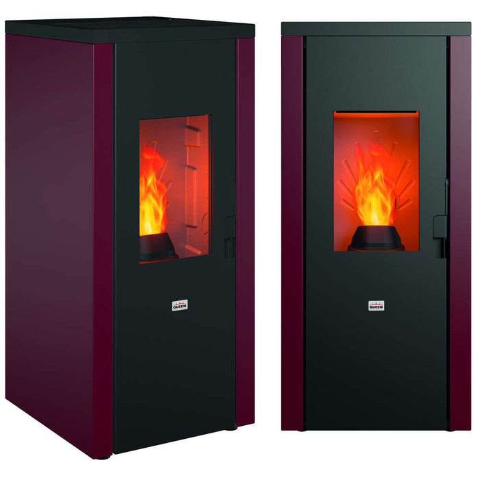 Stufa a Pellet Queen 92 EVO 5 0 8,3 kW/h Colore: Bordeaux