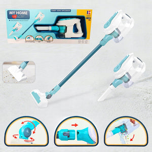 Aspirapolvere Giocattolo per Bambini Testine Cambiabili Luci e Suoni Idea Regalo