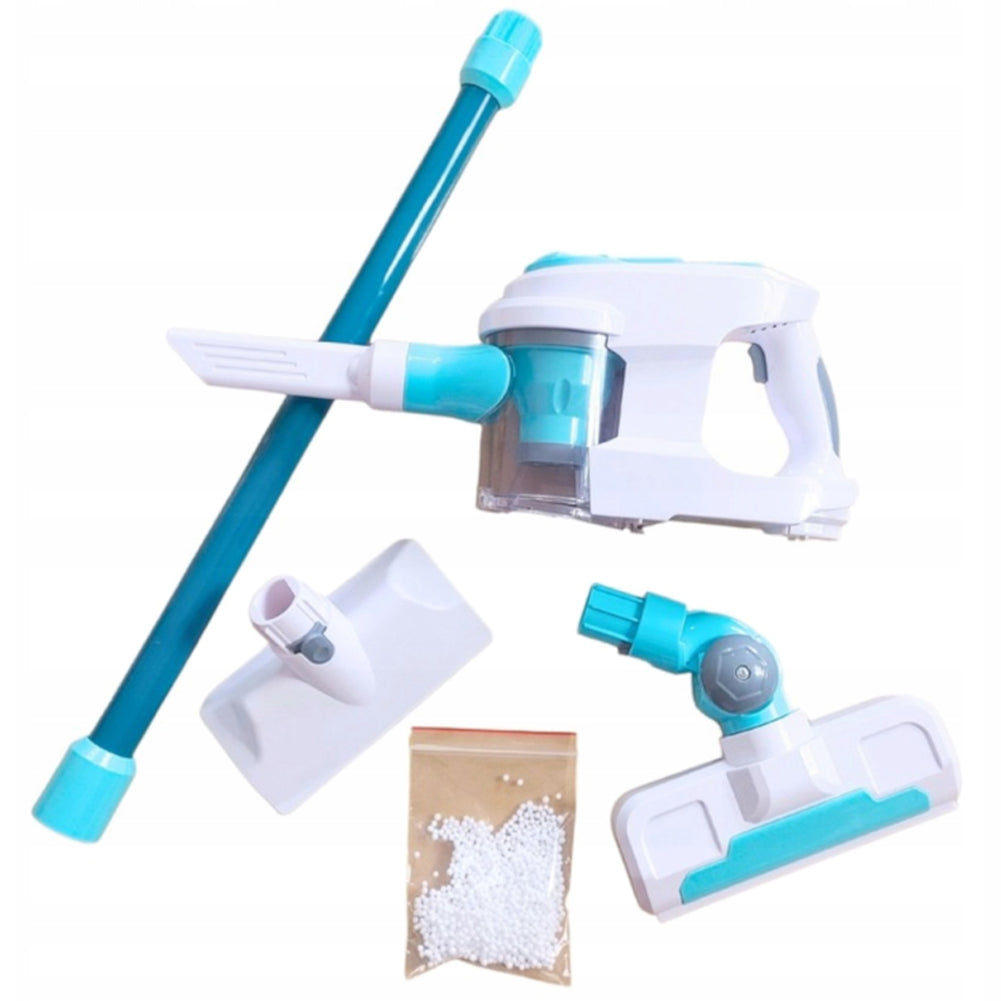 Aspirapolvere Giocattolo per Bambini Testine Cambiabili Luci e Suoni Idea Regalo