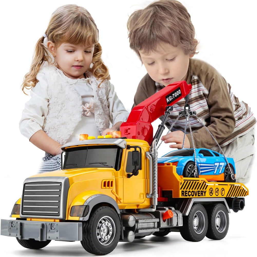 Carro Attrezzi Giocattolo per Bambini Luci e Suoni Camion Soccorso Idea Regalo
