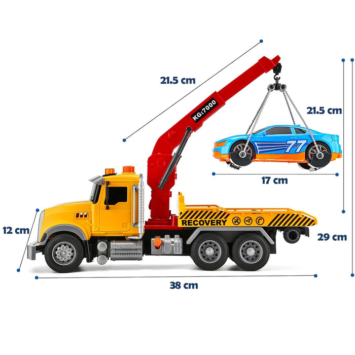 Carro Attrezzi Giocattolo per Bambini Luci e Suoni Camion Soccorso Idea Regalo