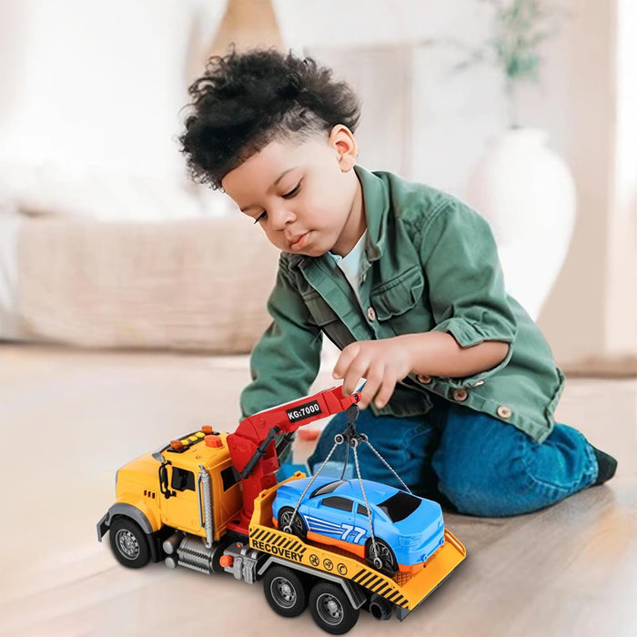 Carro Attrezzi Giocattolo per Bambini Luci e Suoni Camion Soccorso Idea Regalo