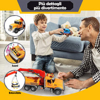 Carro Attrezzi Giocattolo per Bambini Luci e Suoni Camion Soccorso Idea Regalo