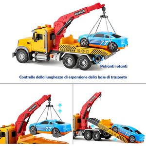 Carro Attrezzi Giocattolo per Bambini Luci e Suoni Camion Soccorso Idea Regalo