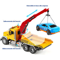 Carro Attrezzi Giocattolo per Bambini Luci e Suoni Camion Soccorso Idea Regalo