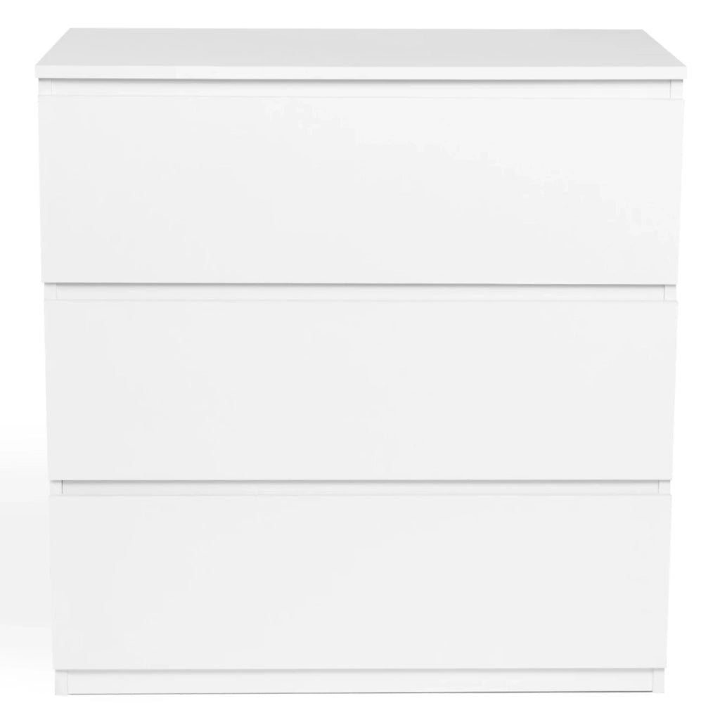 IDMarket - Cassettiera a 3 cassetti TOMI legno bianco