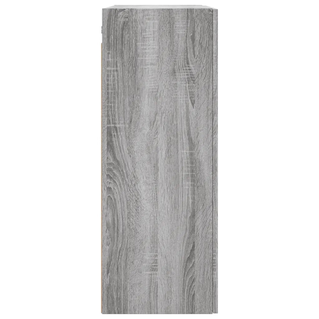 Armadietto a Muro | Mobili a Parete 2 pz Grigio Sonoma 69,5x34x90 cm