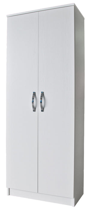 kit armadio 2 ante scarpiera 5 ripiani 71x38x182 bianco frassino cod:ferx.17626