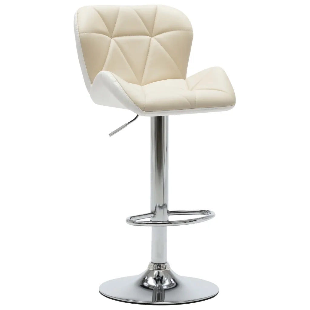 Sgabelli da Bar 2 pz Crema in Similpelle  cod mxl 54878