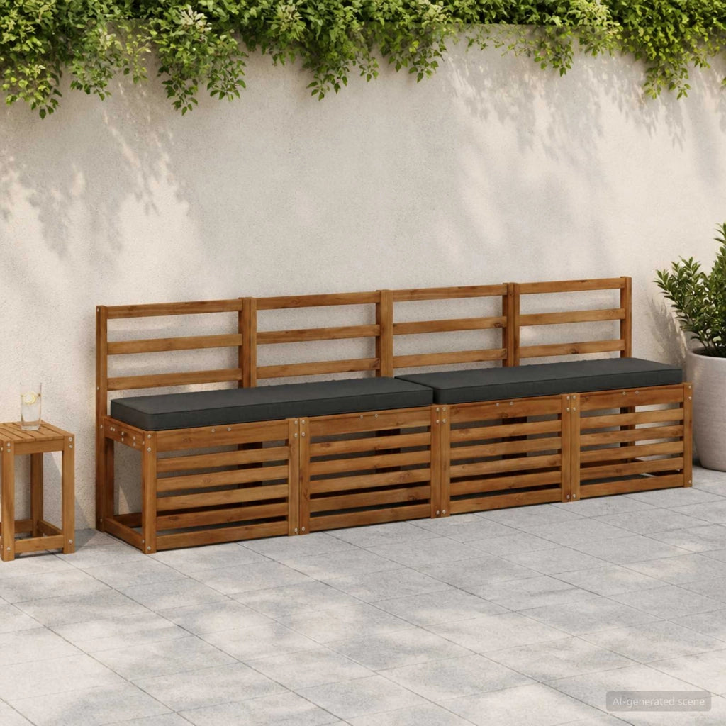 Cuscino per Panchina a 1 Pezzo VUGHT 100% Poliestere Antracite 950606