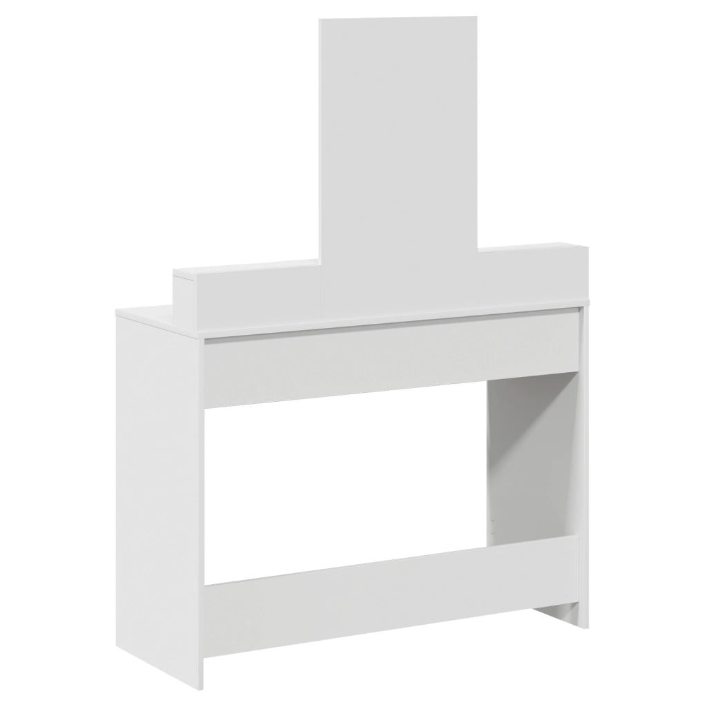 Toilette con Cassetti Bianca 100x41x140 cm di