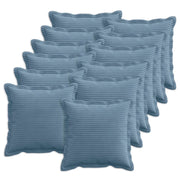 Federa 12 pz HOUTEN Blu 45 x 45 cm corduroy 918642