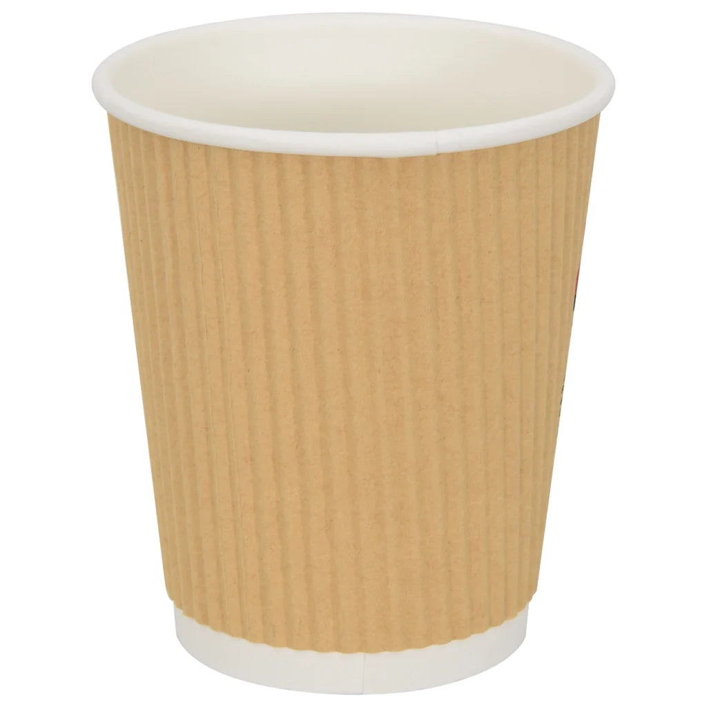 Bicchieri da Caffè in Carta 500 pz 8oz 200ml Marrone 4102799
