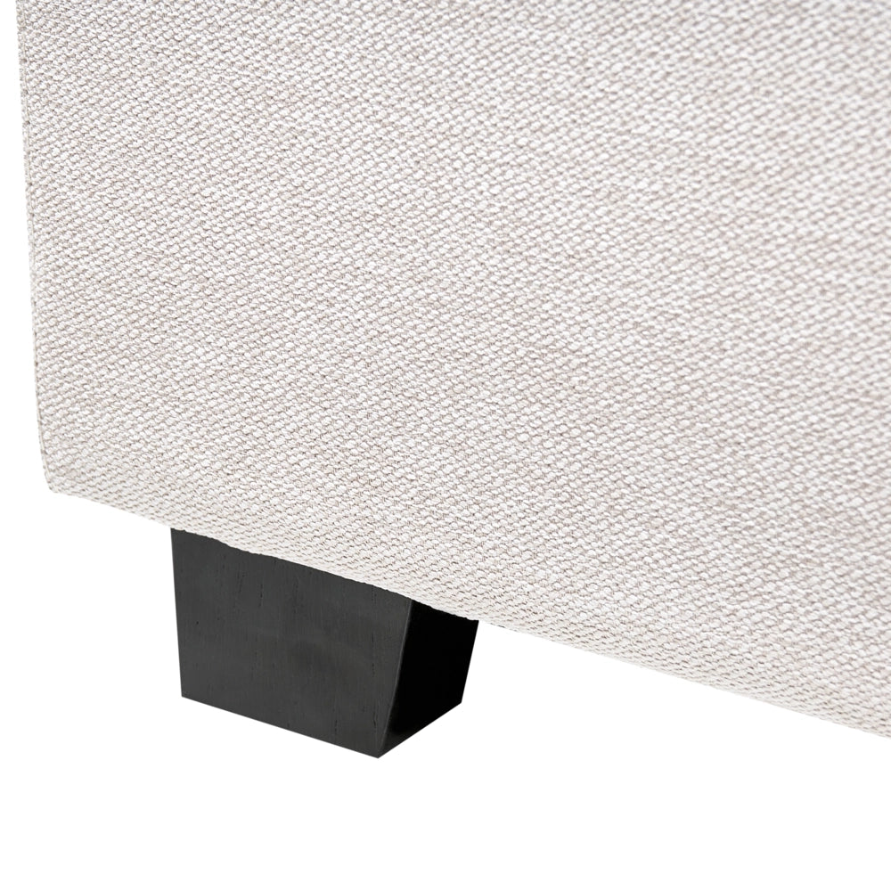 Letto matrimoniale ad acqua in velluto beige chiaro 180 x 200 cm testata imbottita stile moderno