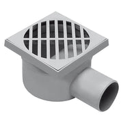 CHIUSINO SIFONATO cm 11 x 11 x h.7 - Ø scarico laterale 50 mm