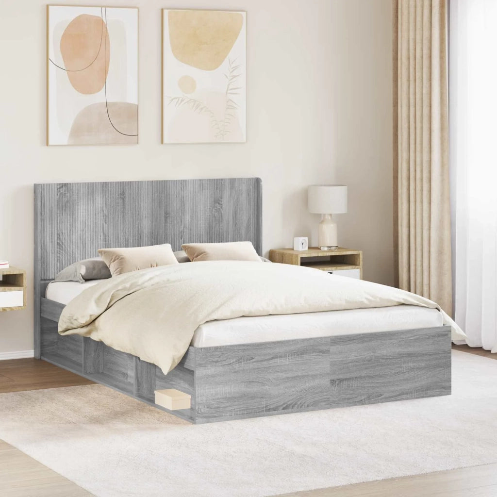 Testiera Letto Sonoma grigio Legno ingegnerizzato 889601