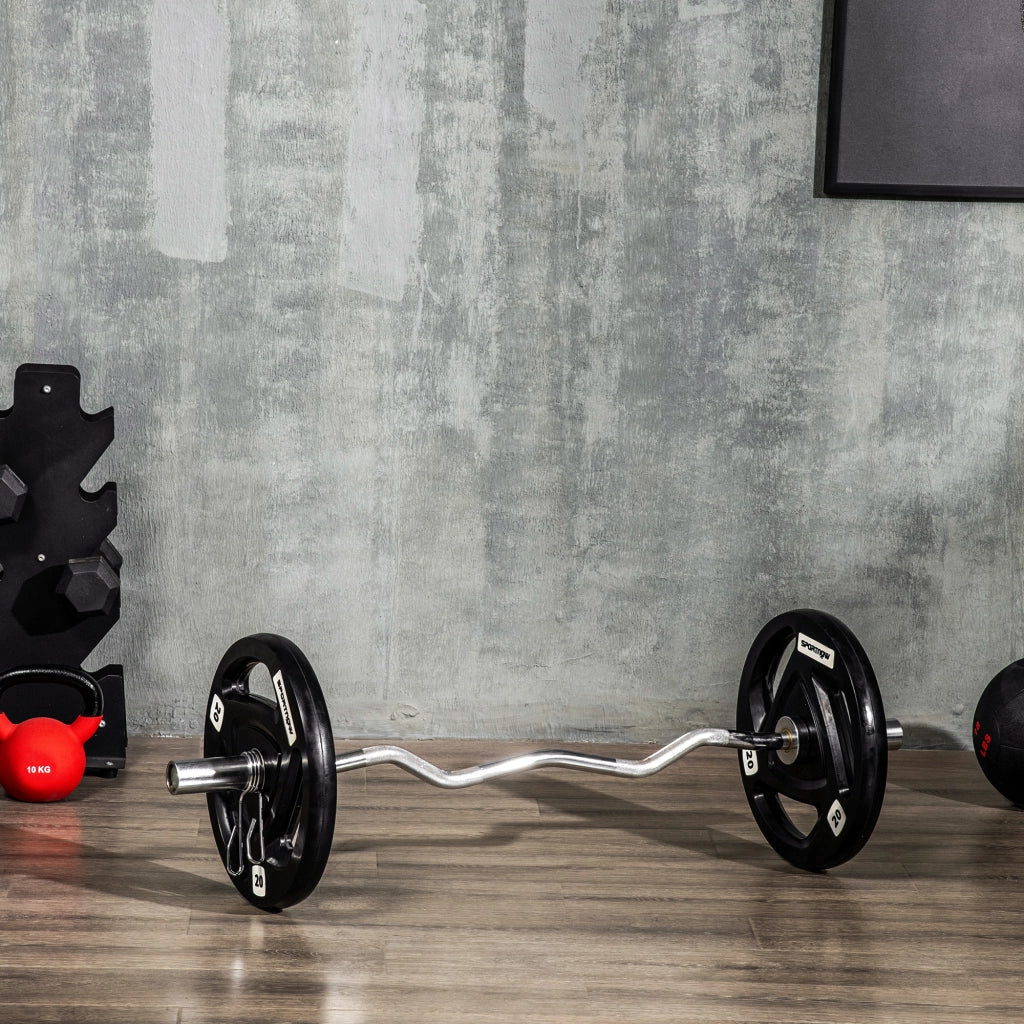 Dischi Pesi da Bilanciere 20kg ¨C Zephmum ¨C Acciaio con Rivestimento in Gomma