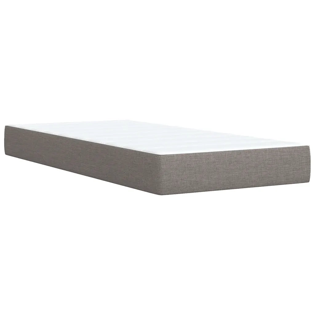 Giroletto a Molle con Materasso Tortora 90x190 cm in Tessuto 3289629