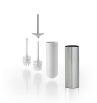 Portascopino da parete/da appoggio serie Mito - Inda Finitura:: Nickel Spazzolato