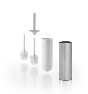 Portascopino da parete/da appoggio serie Mito - Inda Finitura:: Nickel Spazzolato