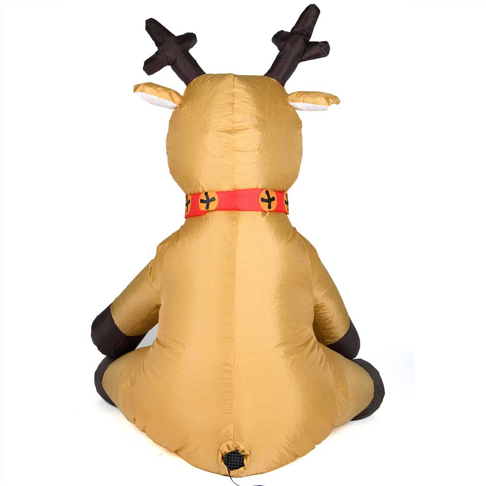 Gonfiabile Renna Natale 120cm con LED per Esterno e Interno Natalizio Impermeabile