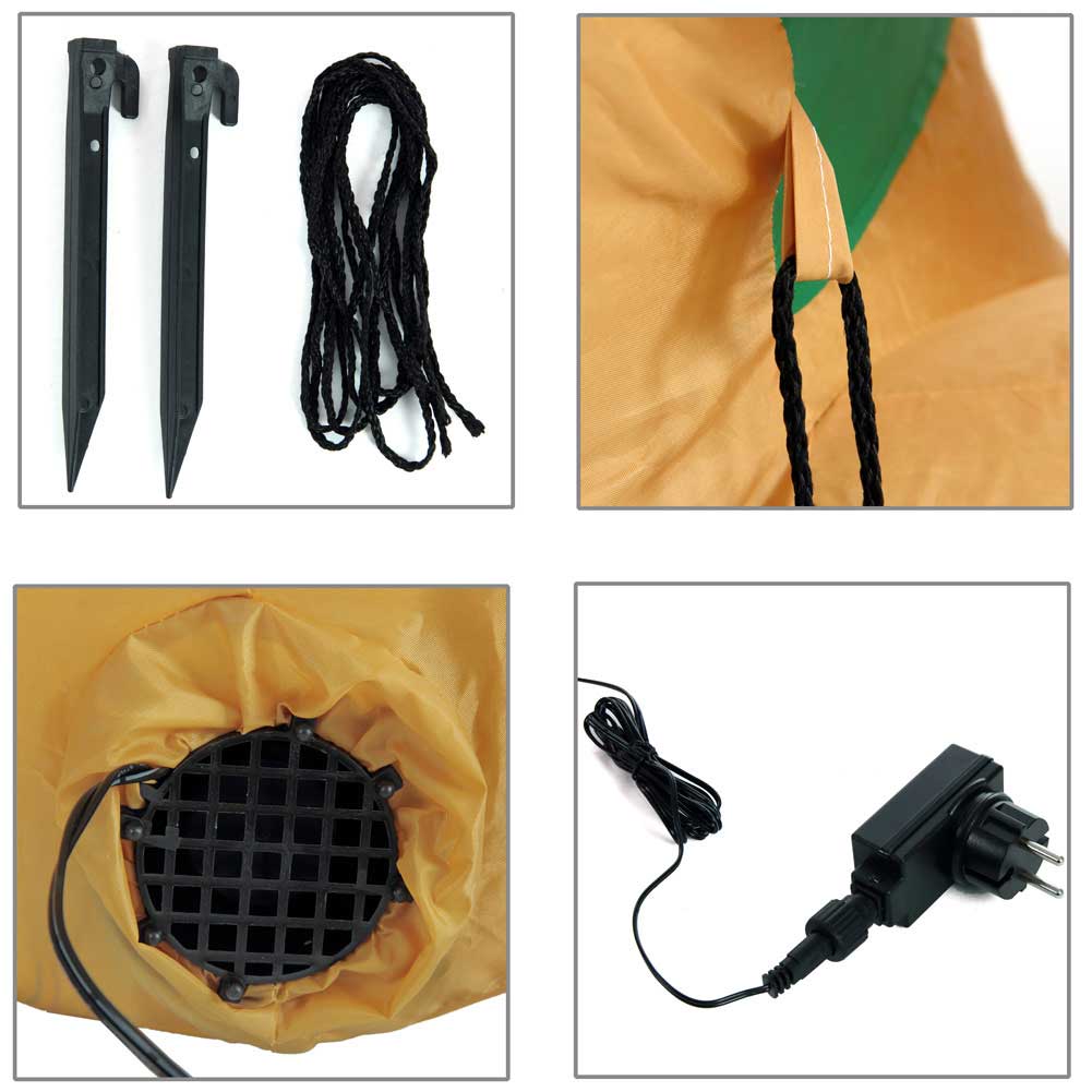 Gonfiabile Renna Natale 120cm con LED per Esterno e Interno Natalizio Impermeabile