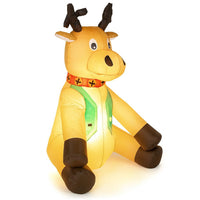 Gonfiabile Renna Natale 120cm con LED per Esterno e Interno Natalizio Impermeabile