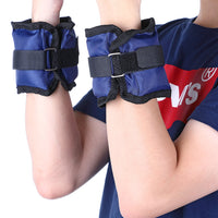 Kit 4 Pesi Allenamento Fitness 2KG+1KG Regolabili per Polsi e Caviglie Blu Grigio