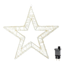 Stella Luminosa di Natale 3D a LED luce calda Larghezza 38 cm - 960 Luci