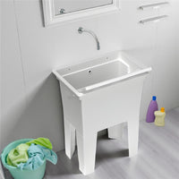 LAVATOIO-LAVAPANNI MONOBLOCCO IN RESINA PP IDEALE SIA PER AMBIENTI ESTERNI CHE PER AMBIENTI INTERNI 59X40X74 CM