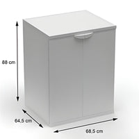 MOBILE COPRILAVATRICE IN RESINA PER ESTERNO-INTERNO 68,5X64X88 CM