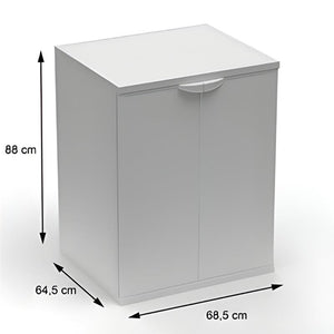 MOBILE COPRILAVATRICE IN RESINA PER ESTERNO-INTERNO 68,5X64X88 CM