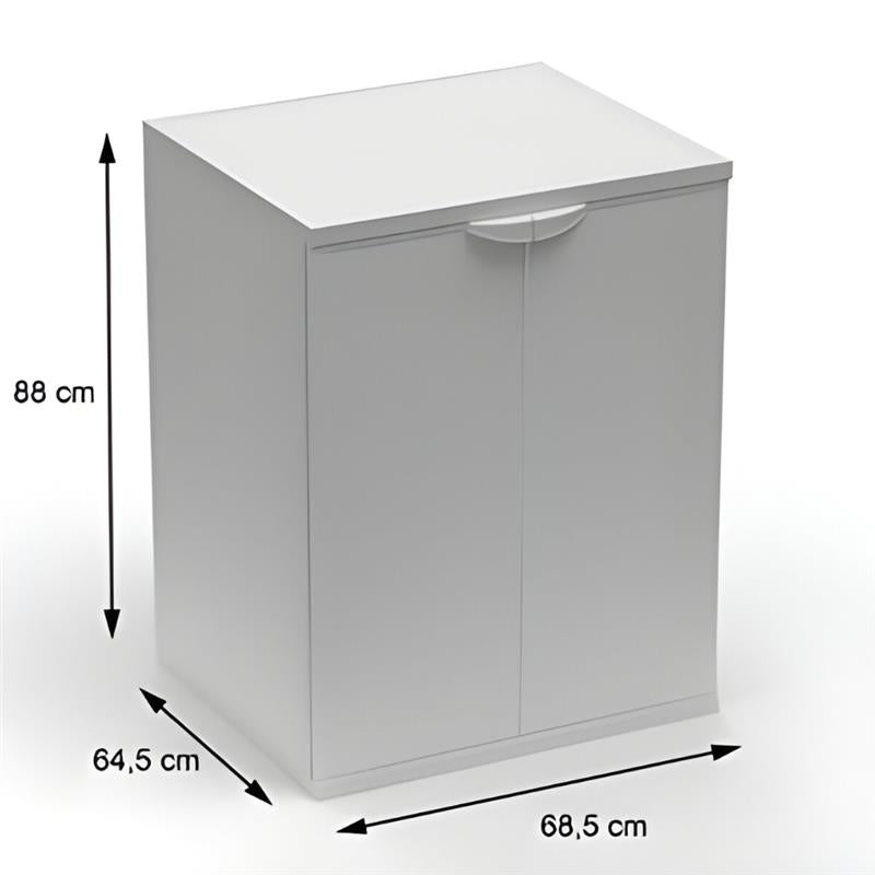 MOBILE COPRILAVATRICE IN RESINA PER ESTERNO-INTERNO 68,5X64X88 CM