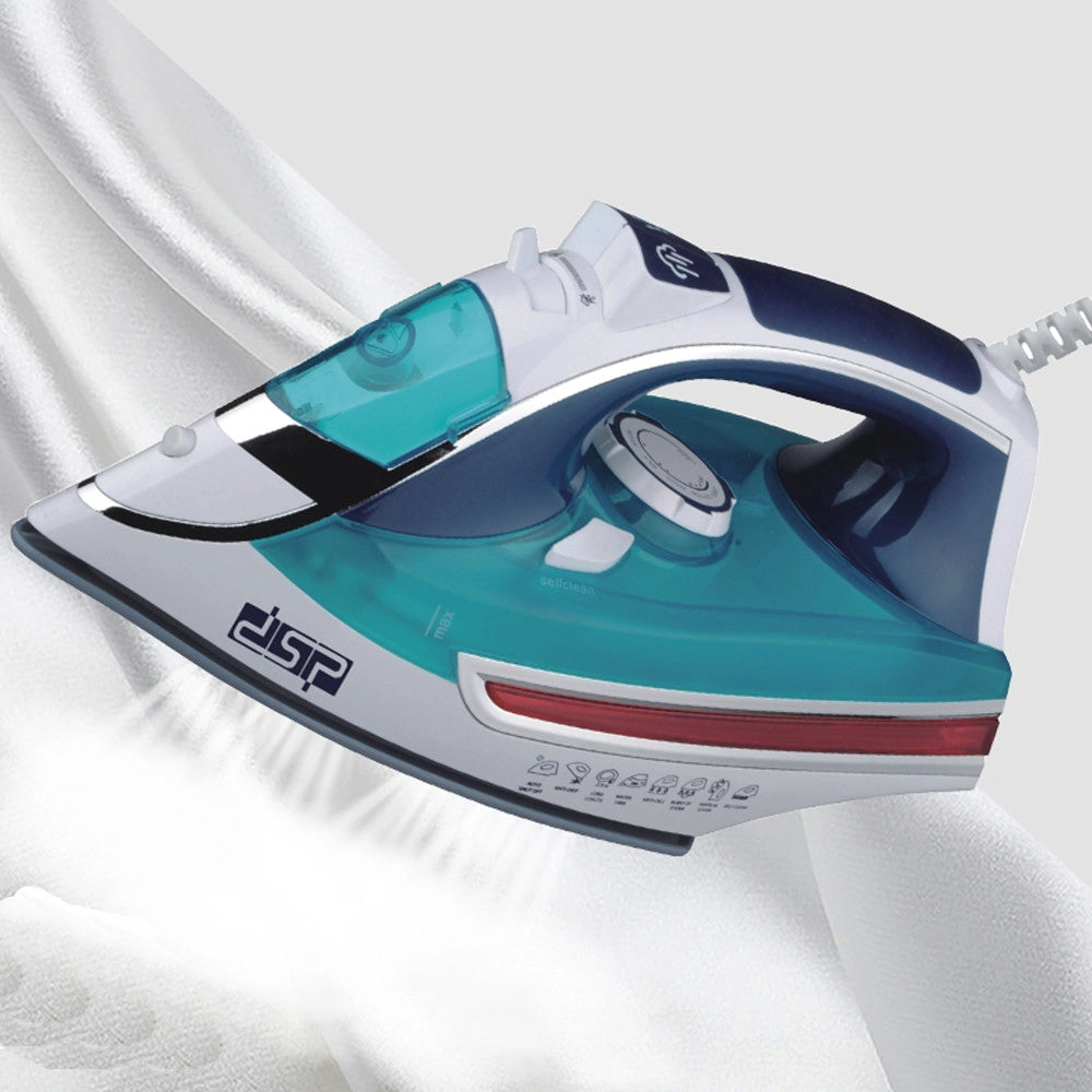 Trade Shop - Ferro Da Stiro A Vapore 2000w Con Piastra In Ceramica Steam Iron Anticalcare -