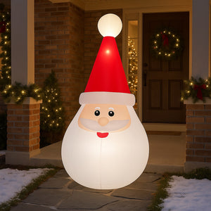Gonfiabile Babbo Natale Grande Altezza 250 Cm Con Illuminazione Led Per Esterno