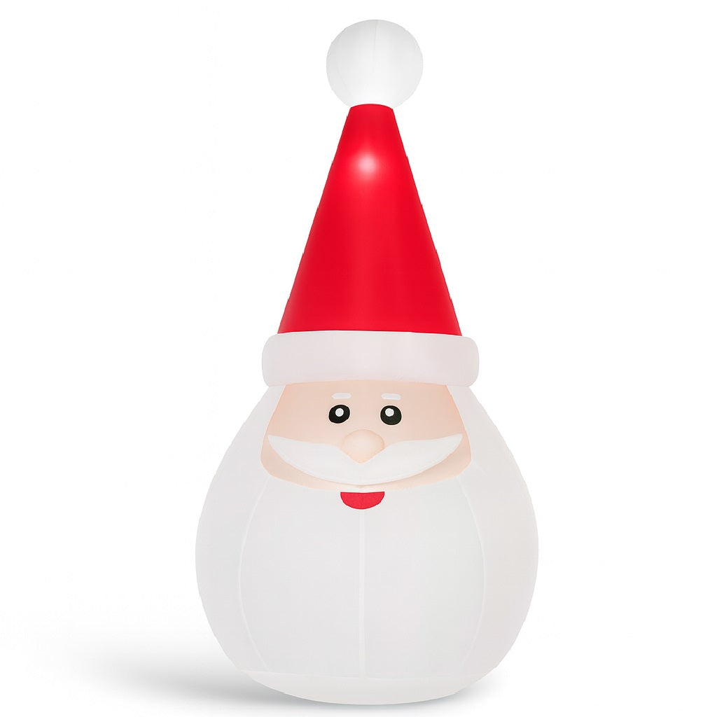 Gonfiabile Babbo Natale Grande Altezza 250 Cm Con Illuminazione Led Per Esterno