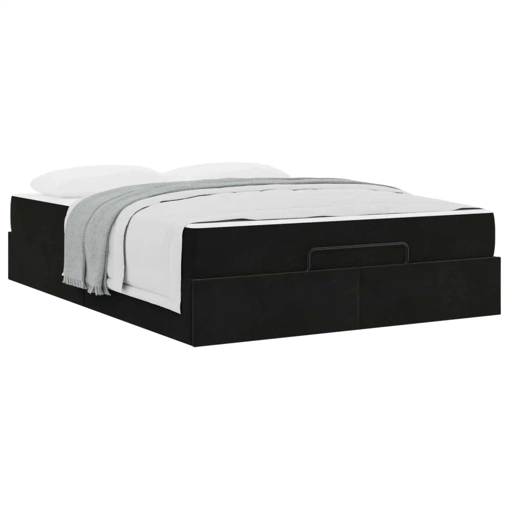 Struttura letto con materasso 2 pcs Nero Velluto 3399566