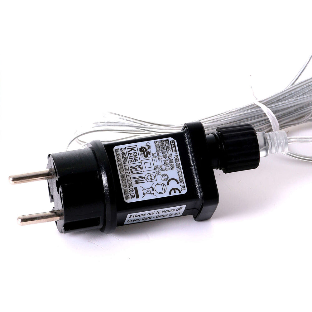 Renna Luminosa Natalizia Bianco Iridescente 60cm con 300 LED Addobbo di Natale