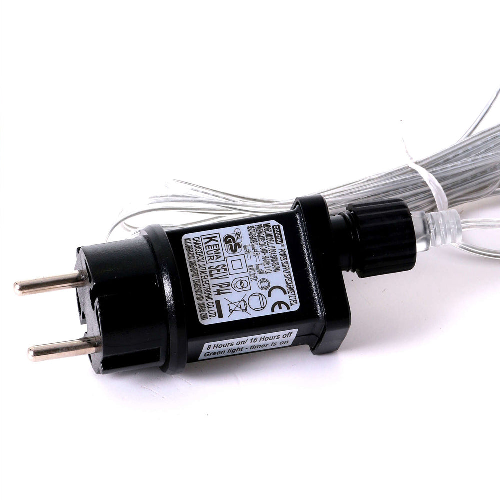 Renna Luminosa Natalizia Bianco Iridescente 100cm con 500 LED Addobbo di Natale