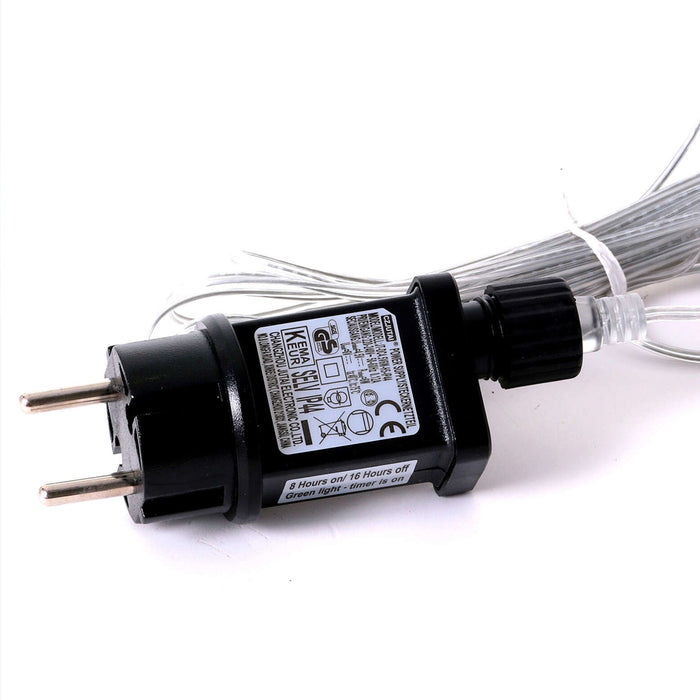 Renna Luminosa Natalizia Bianco Iridescente 100cm con 500 LED Addobbo di Natale