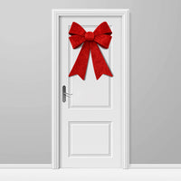 Fiocco Natalizio Fuoriporta 45x60cm Rosso Decorazione Addobbo Porta per Natale