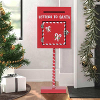Cassetta Postale Per Letterina di Babbo Natale in Metallo Buca Lettere Natalizia