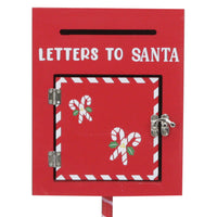 Cassetta Postale Per Letterina di Babbo Natale in Metallo Buca Lettere Natalizia