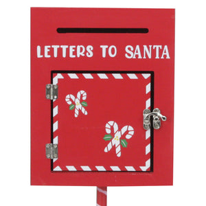 Cassetta Postale Per Letterina di Babbo Natale in Metallo Buca Lettere Natalizia